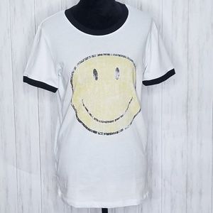 T Shirt Vintage Look Smiley Face M